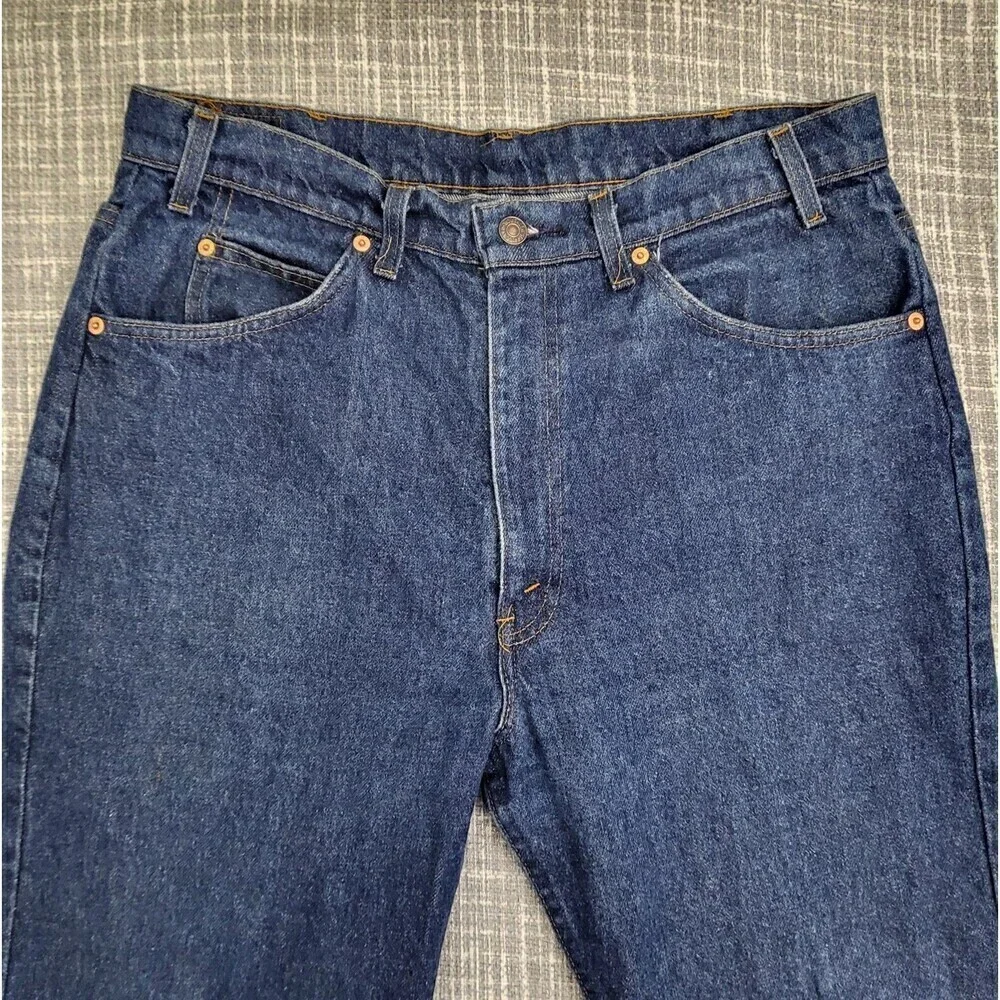 VTG RARE 517 Levi's Orange Tab Boot 20517-0217 Med-Dark Wash Jeans Men's 36x32